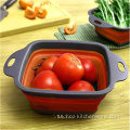 BPA Free Silicone Collapsible Colander Fruit Siler